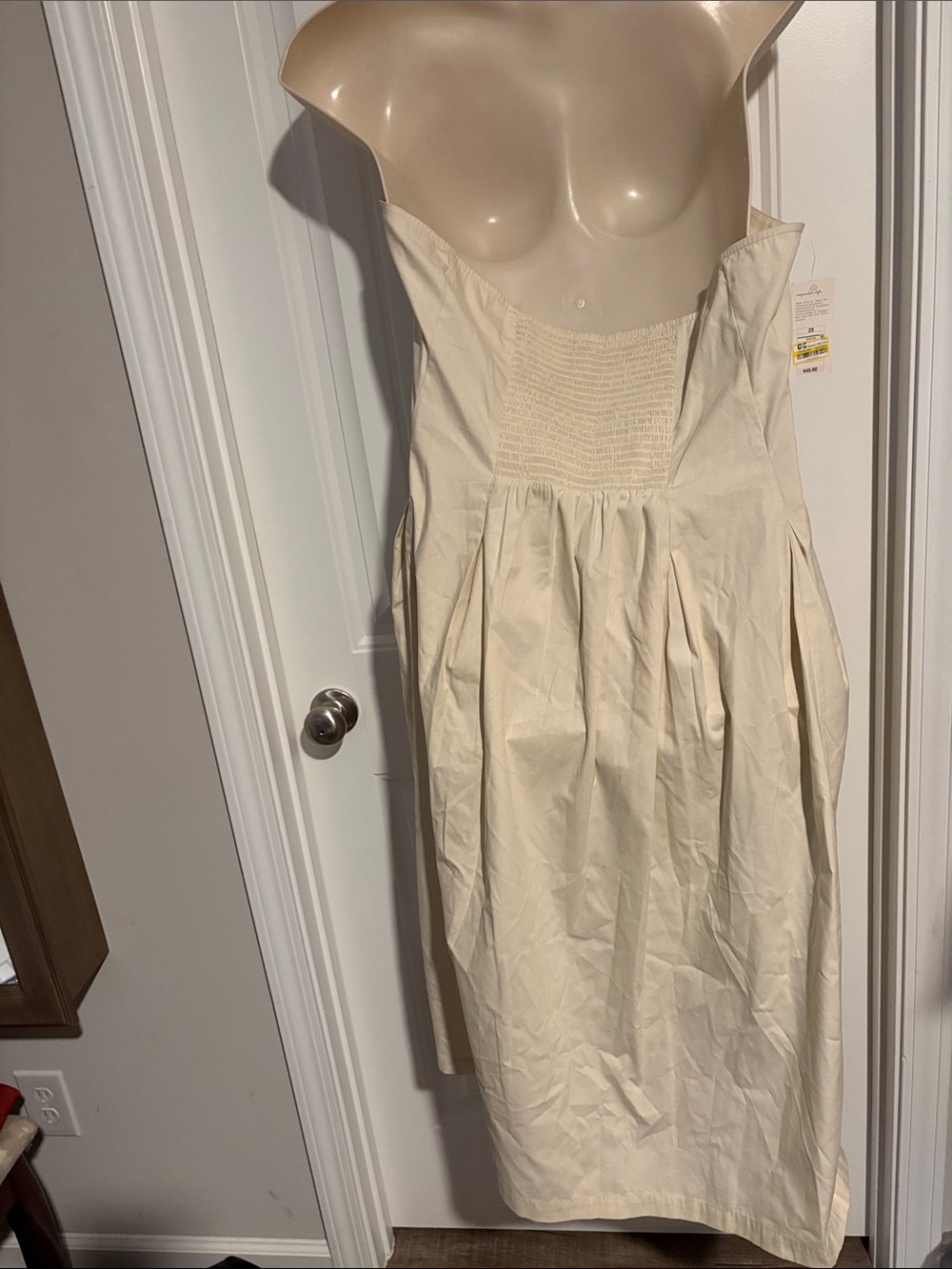 a new day Cream Backless Halter Midi Dress - Picture 2 of 14